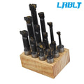 12 Pack Boring Bar Set for Lathe - 5/8" Carbide Tipped Bars