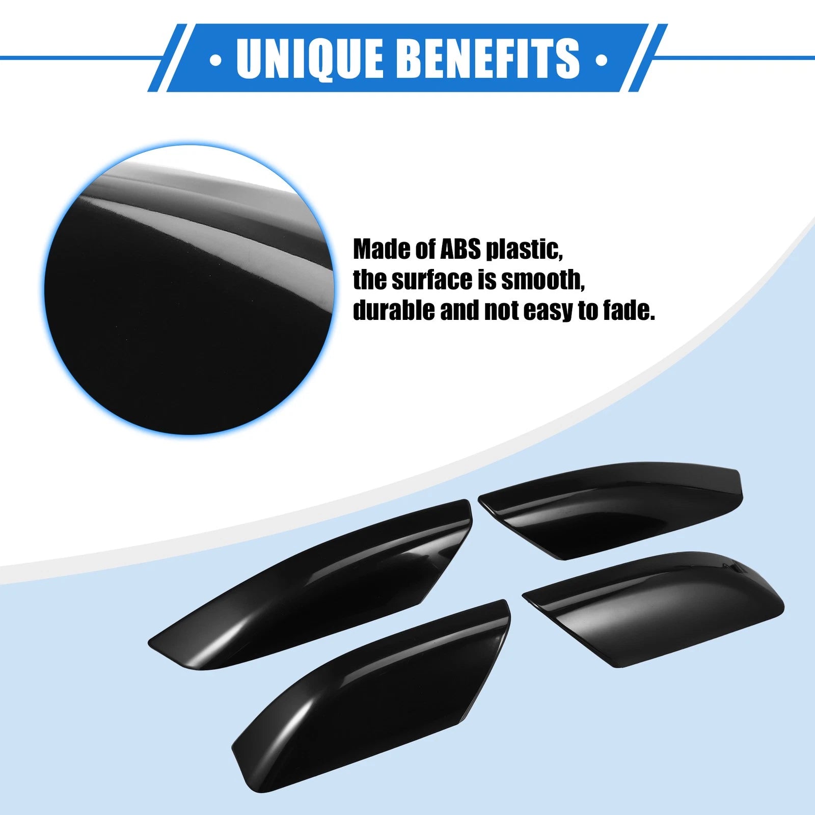 4PCS Roof Rack Side Rails End Covers for Toyota 4Runner N210 (2003–2009)