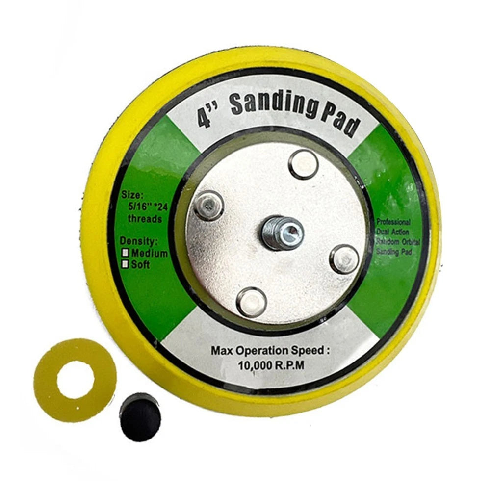 Sanding Pad 4In for Air Sanders M8 Threaded Design