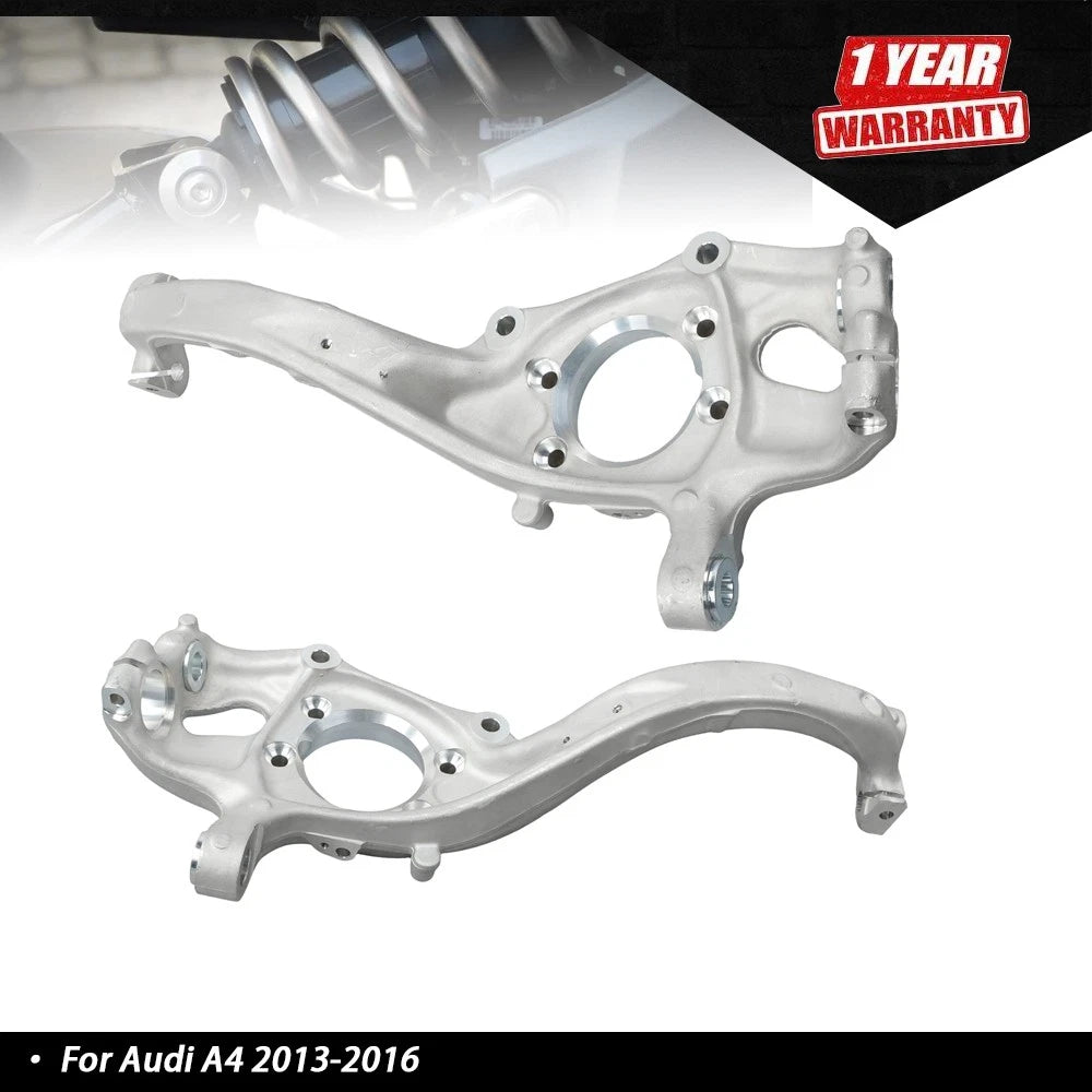 Front Steering Knuckle Set of 2 4G0407254A for Audi A4 A5 A6 S5 (2012–2018)