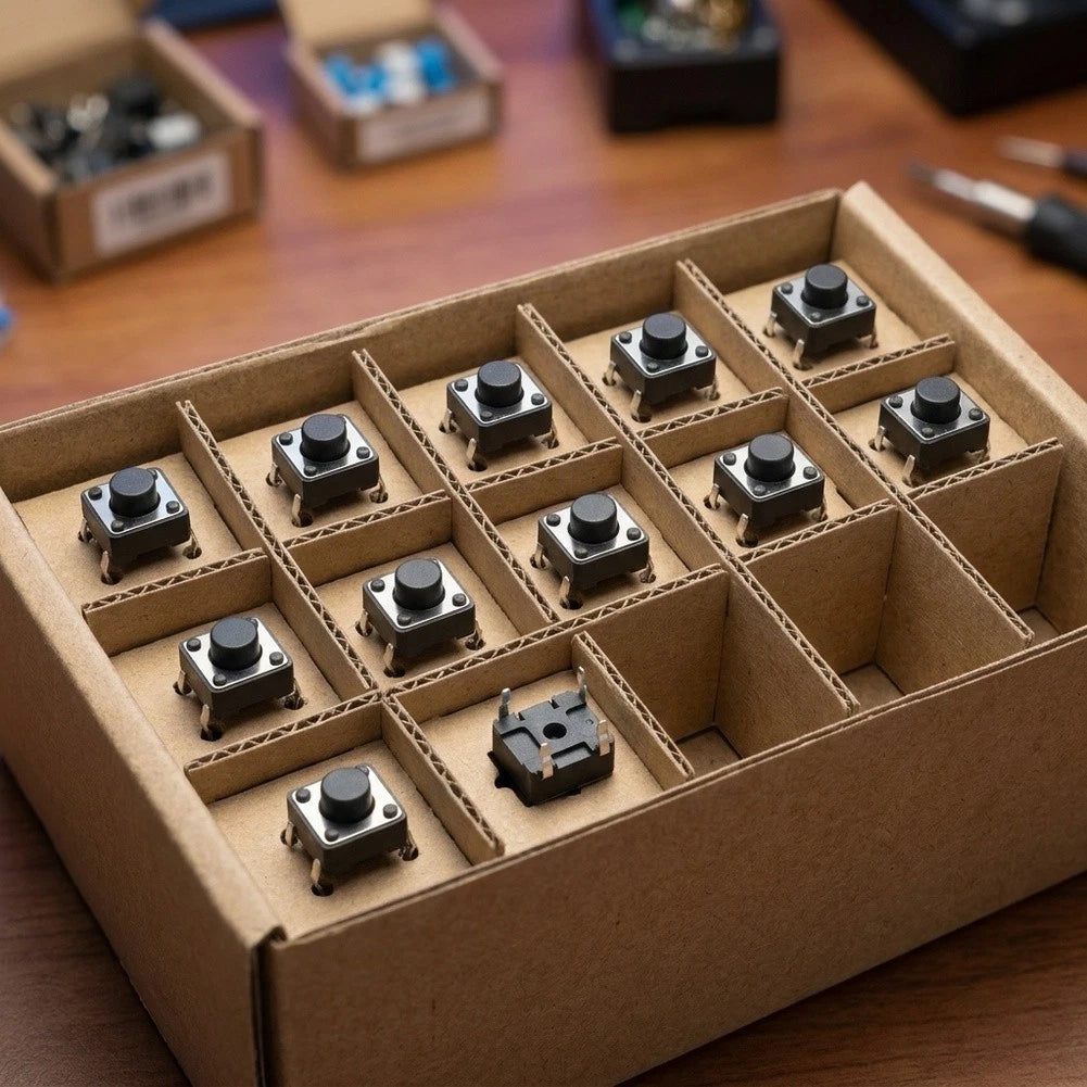 Push Button Tactile Switch Kit for Multiple Applications (180 Pieces)