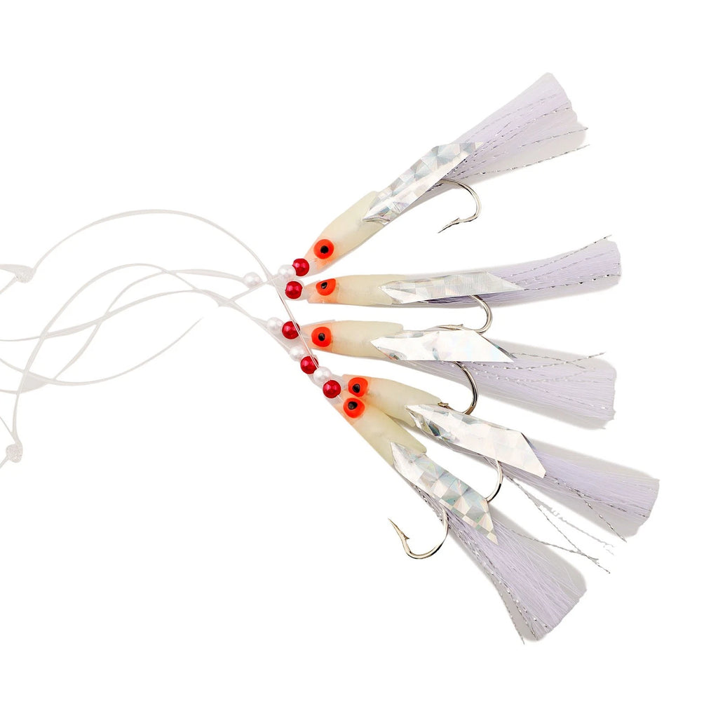 Outdoor Bait Jigs Set of 4 with Supporting String 0.6mm/150cm