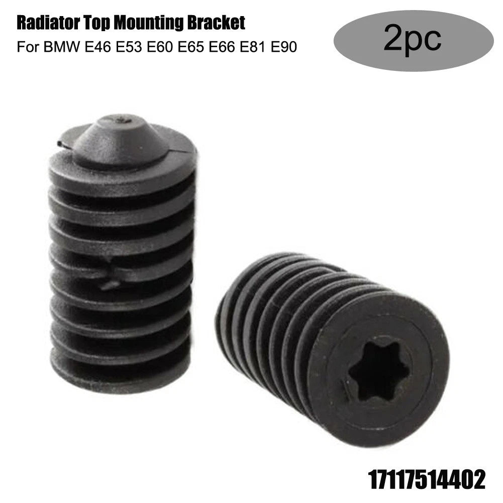 2X Radiator Mounting Bracket for BMW E46 E53 E60 E65 E66 E81 E90 (2000–2012)