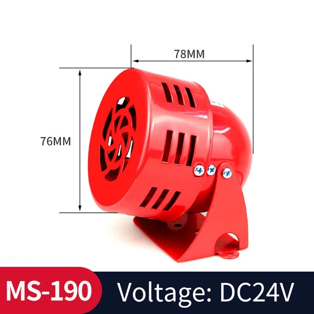 High Decibel Red Alarm Siren for AC110V DC12V DC24V Applications