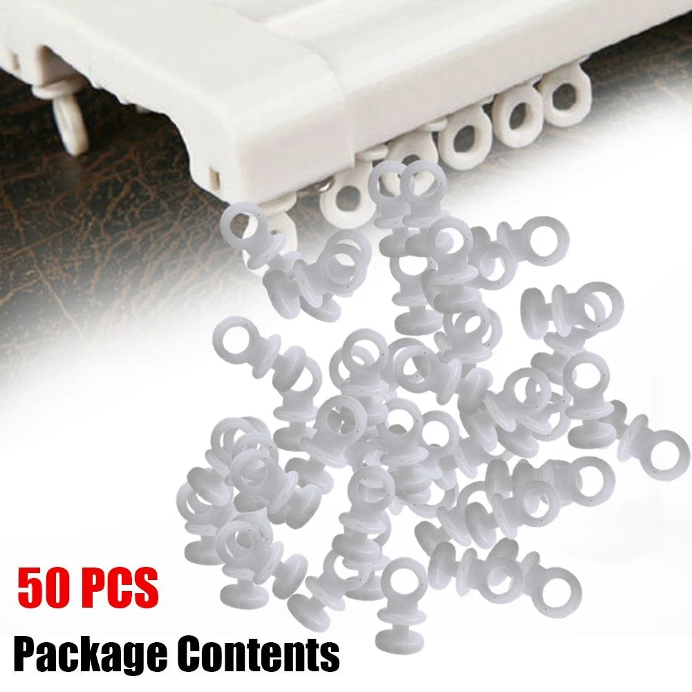 50PCS Curtain Track Hooks for Camper Van Motorhome Caravan Boat