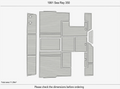 EVA Pads for Sea Ray 350 Boat (1991) - Swim Platform Cockpit Flooring Mat