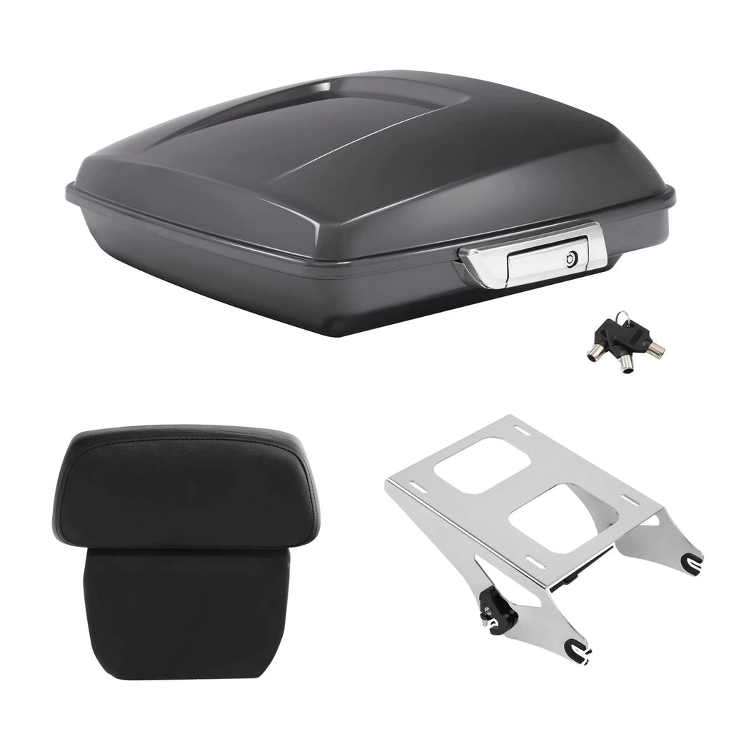 Razor Trunk Pad Mount Rack for Harley Touring (2014–2026) Gauntlet Gray Metallic