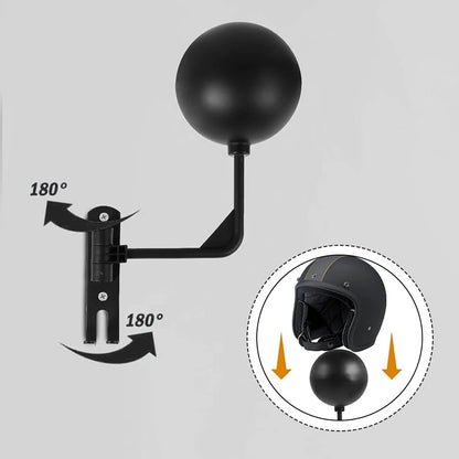 Motorcycle Helmet Holder for Space-Efficient Storage (Quick Installation)