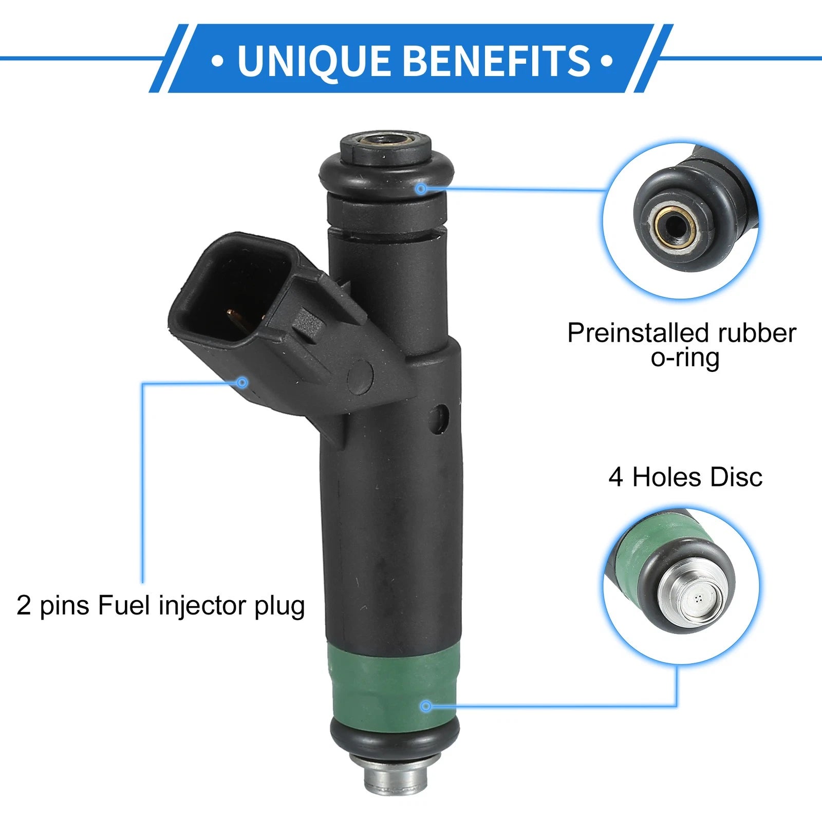 Fuel Injector Replacement for Dodge Ram 1500 2004–2007 4.7L 8 Pack