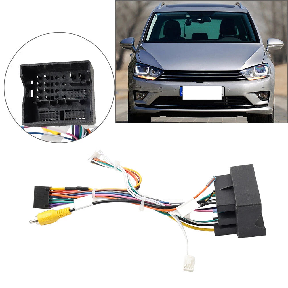 16pin Audio Player Power Cable Adapter for Volkswagen Golf 7 (2014–2021)