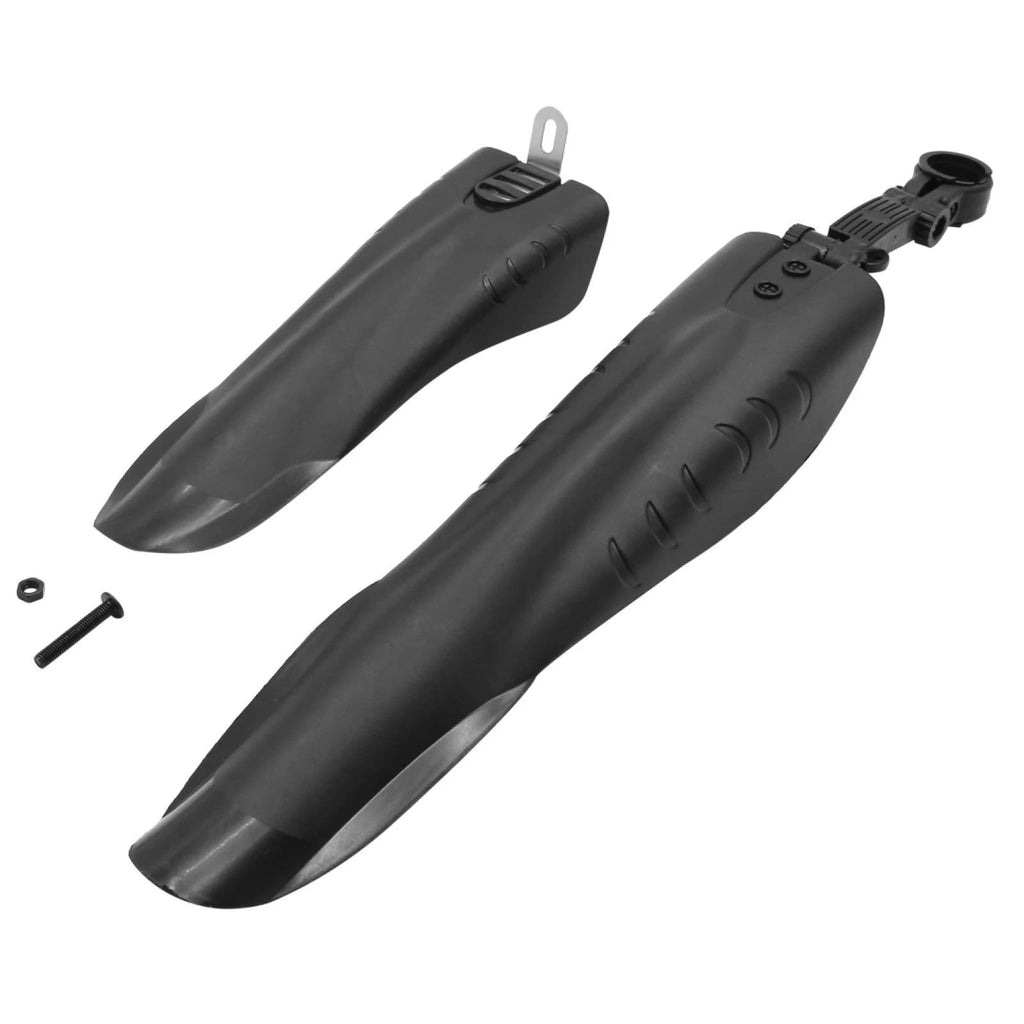 Front Rear Mudguard Spare Plastic Replacement for Bike (Black) (2010–2020)