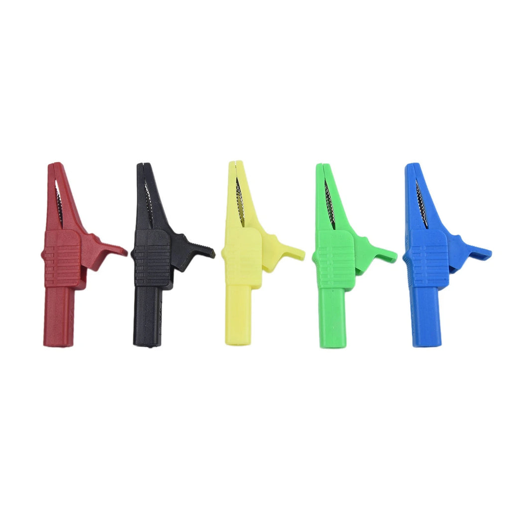 Pack of 5 Copper Crocodile Clips for Multimeter Testing