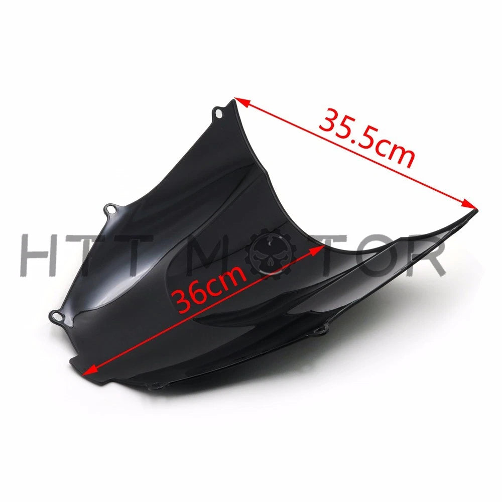 Double Bubble Windscreen for Kawasaki Ninja ZX9R (2000–2005) Black