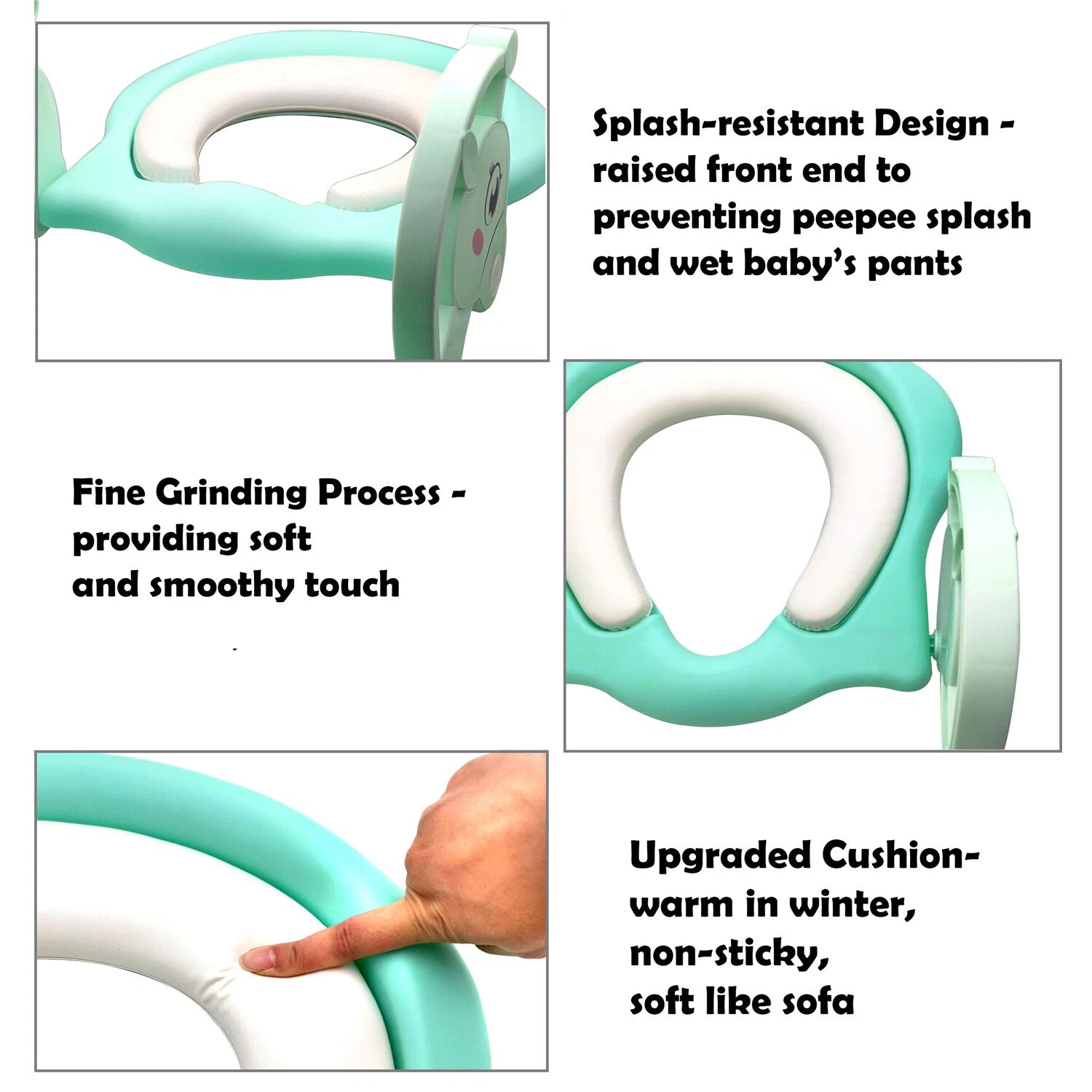 Potty Training Seat with Step Ladder for Kids (Green)