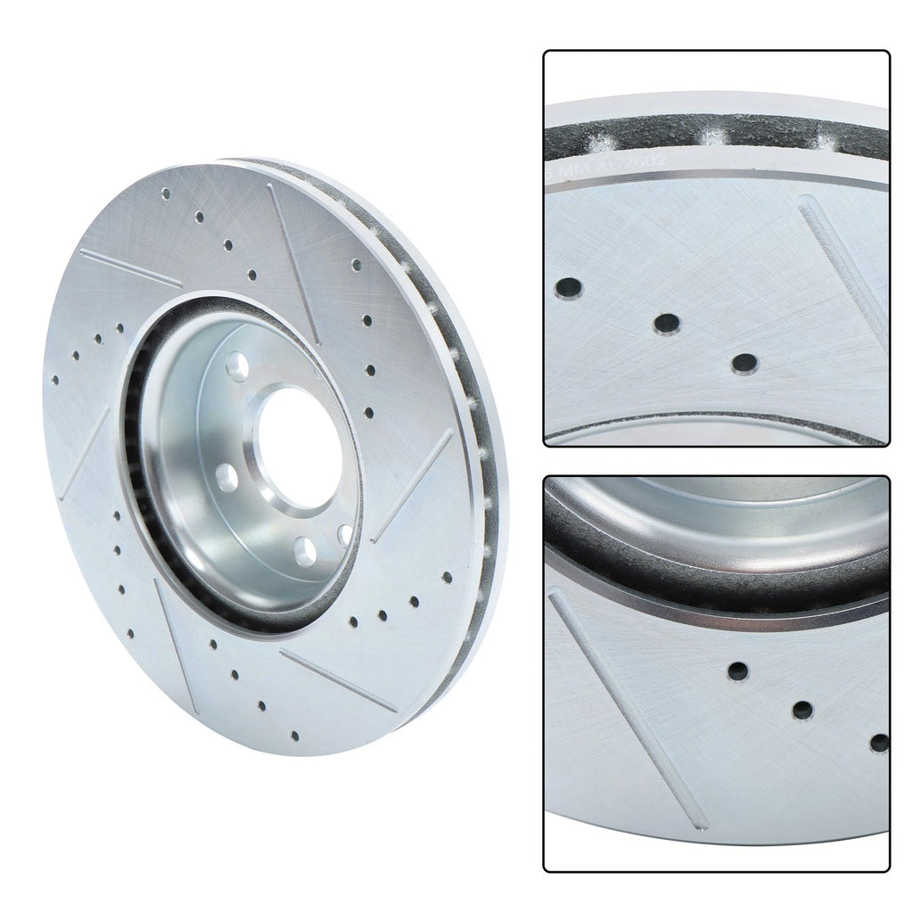Front Brake Disc and Pad Kit for Land Rover Range Rover Evoque (2012–2018)