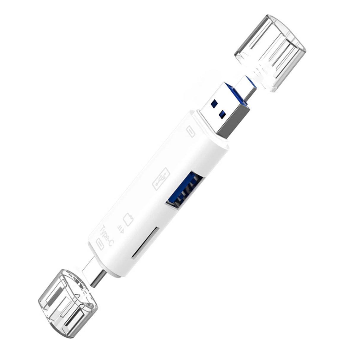 5-in-1 OTG Card Reader for Type-C Devices (Compatible with )
