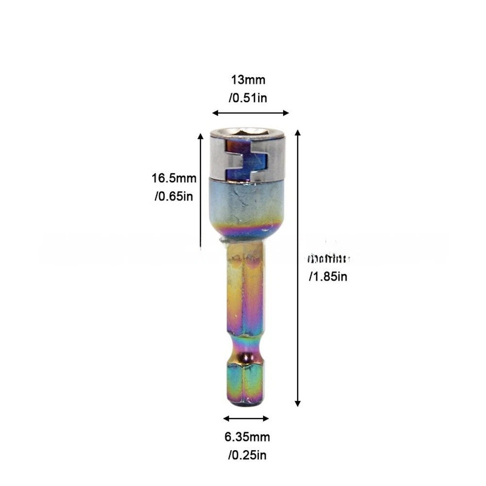 8mm Non Magnetic Sleeve Adapter Hex Socket Drill Bit for