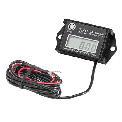 Digital Mini Tachometer Hour Meter for Go Kart Golf Cart (25000 RPM)