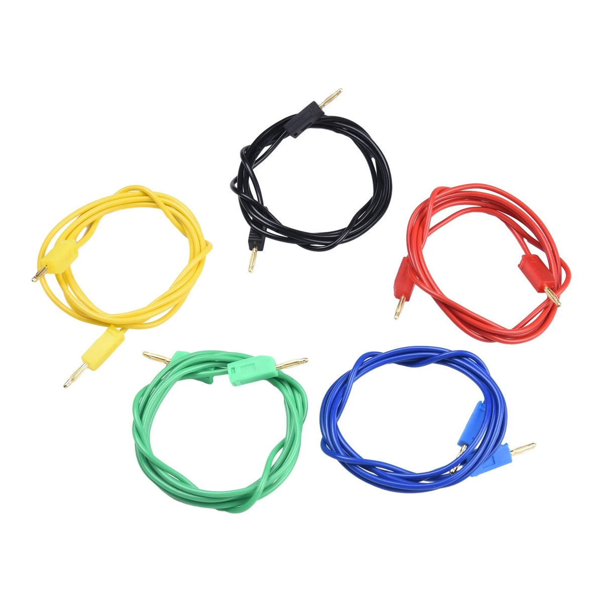 5PCS 2MM Banana Test Wires for Enhanced Connectivity