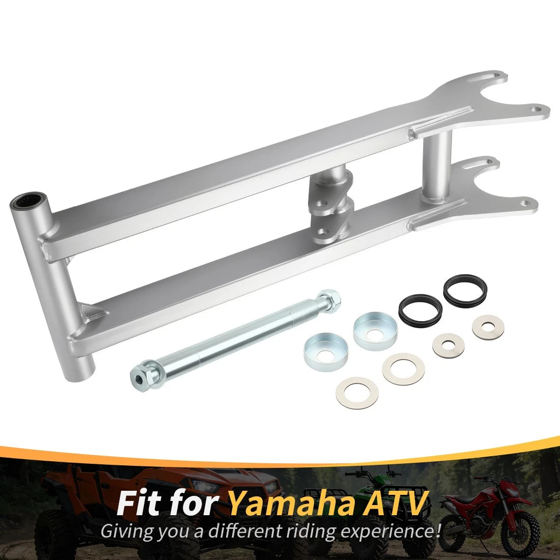 4" Heavy Duty Extended Chrome Rear Swing Arm for Yamaha Banshee YFZ 350 (1987–2006)