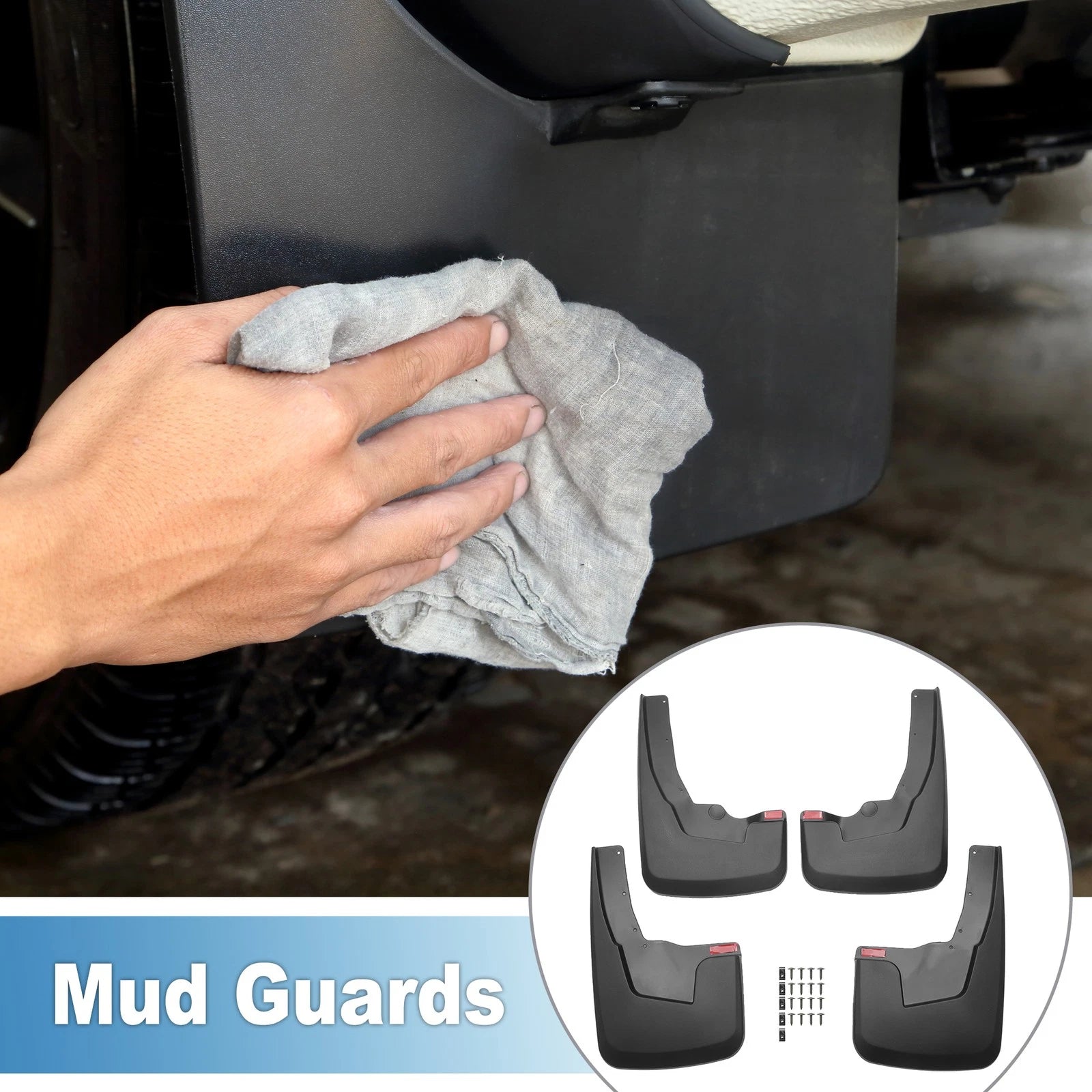 Mud Flap Splash Guard Replacement for Dodge Ram 1500 (2019–2024)