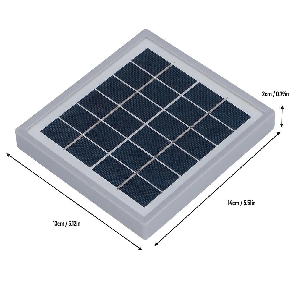 Set of 2 Portable Solar Panels 5W USB Output for Camping