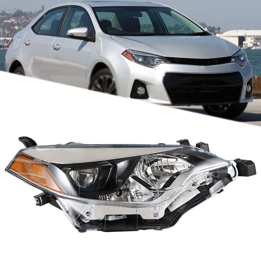 Headlight Assembly for Toyota Corolla (2014–2016) RH/Passenger Side Halogen