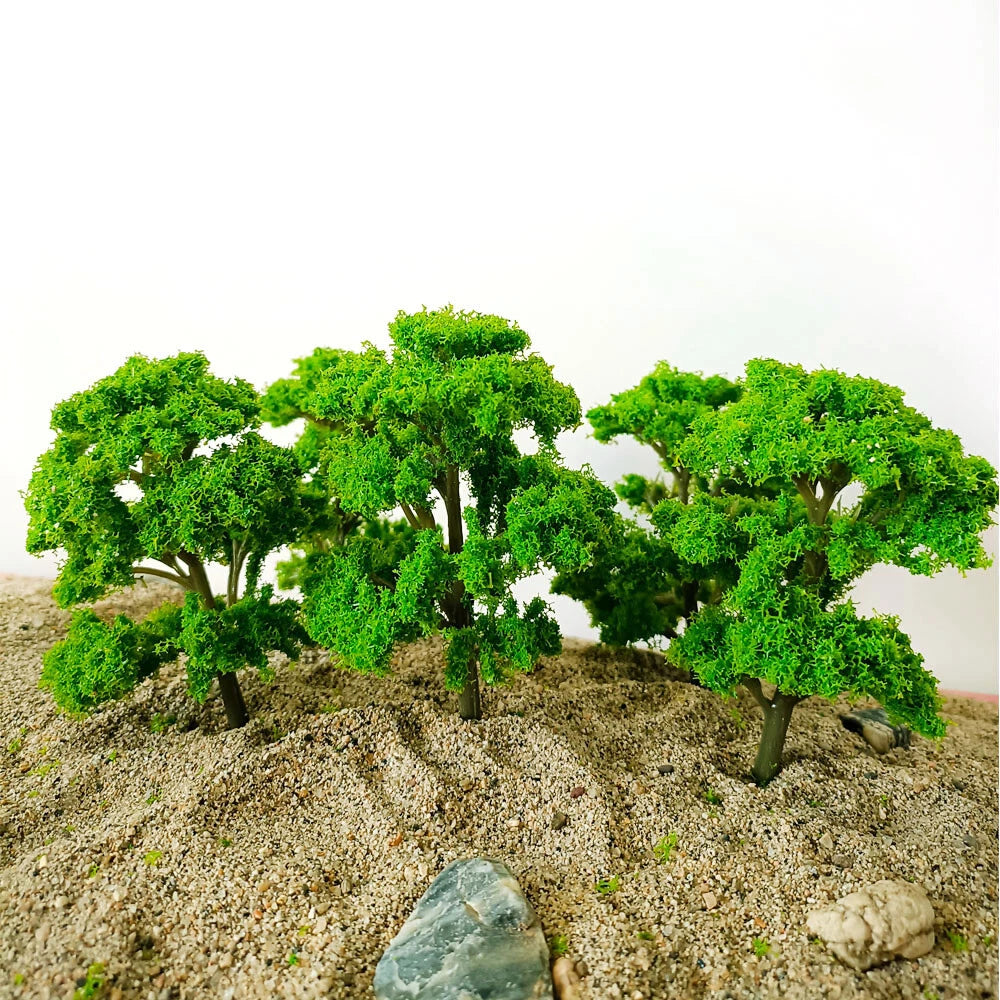 10pc Banyan Trees for Train Railway Garden Park Scenery (1:75-1:100)