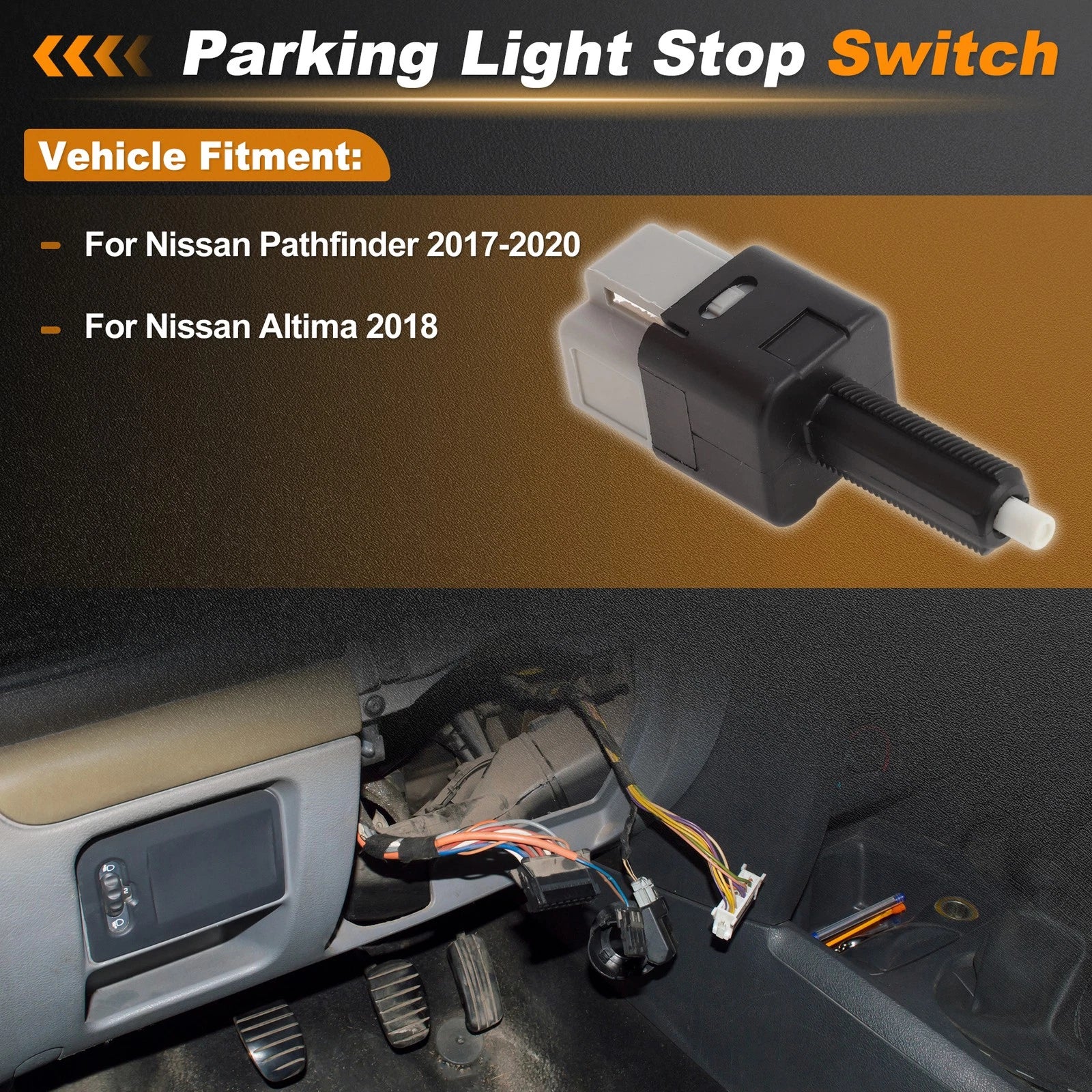 Brake Light Switch for Nissan Pathfinder (2017–2020) 25320AX11A