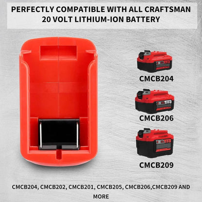 Dual USB Battery Adapter for Craftsman V20 (2018–Present)
