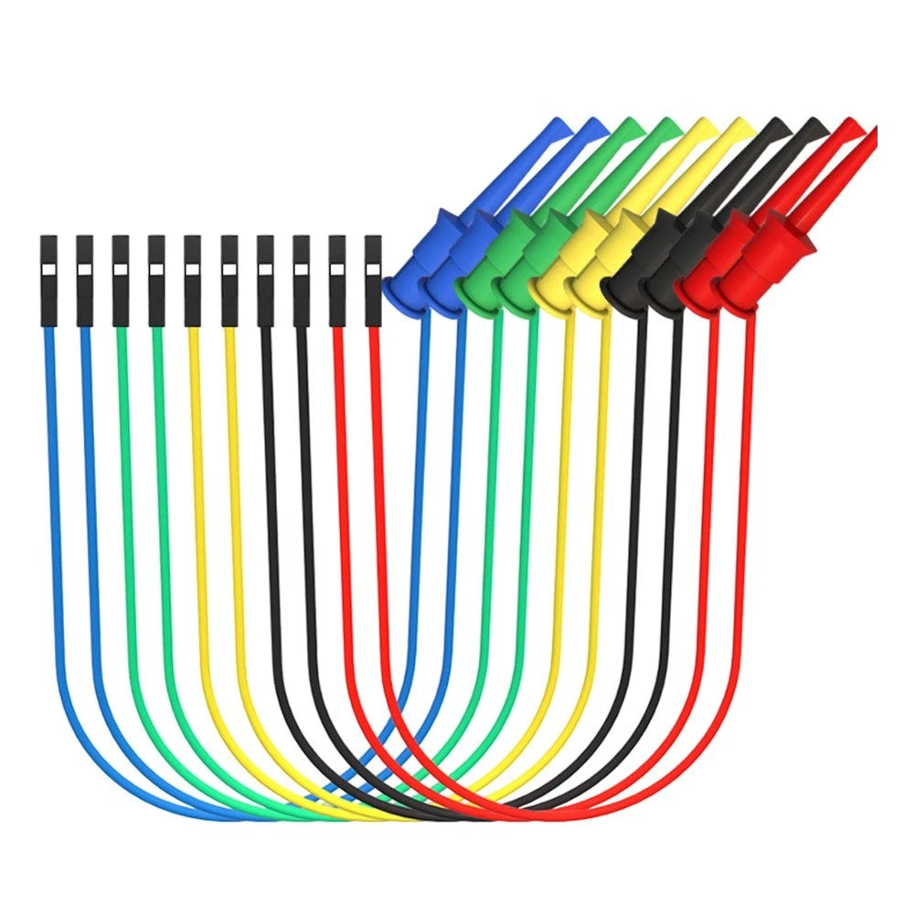 Copper Alloy Clip Test Leads for Electronic Projects