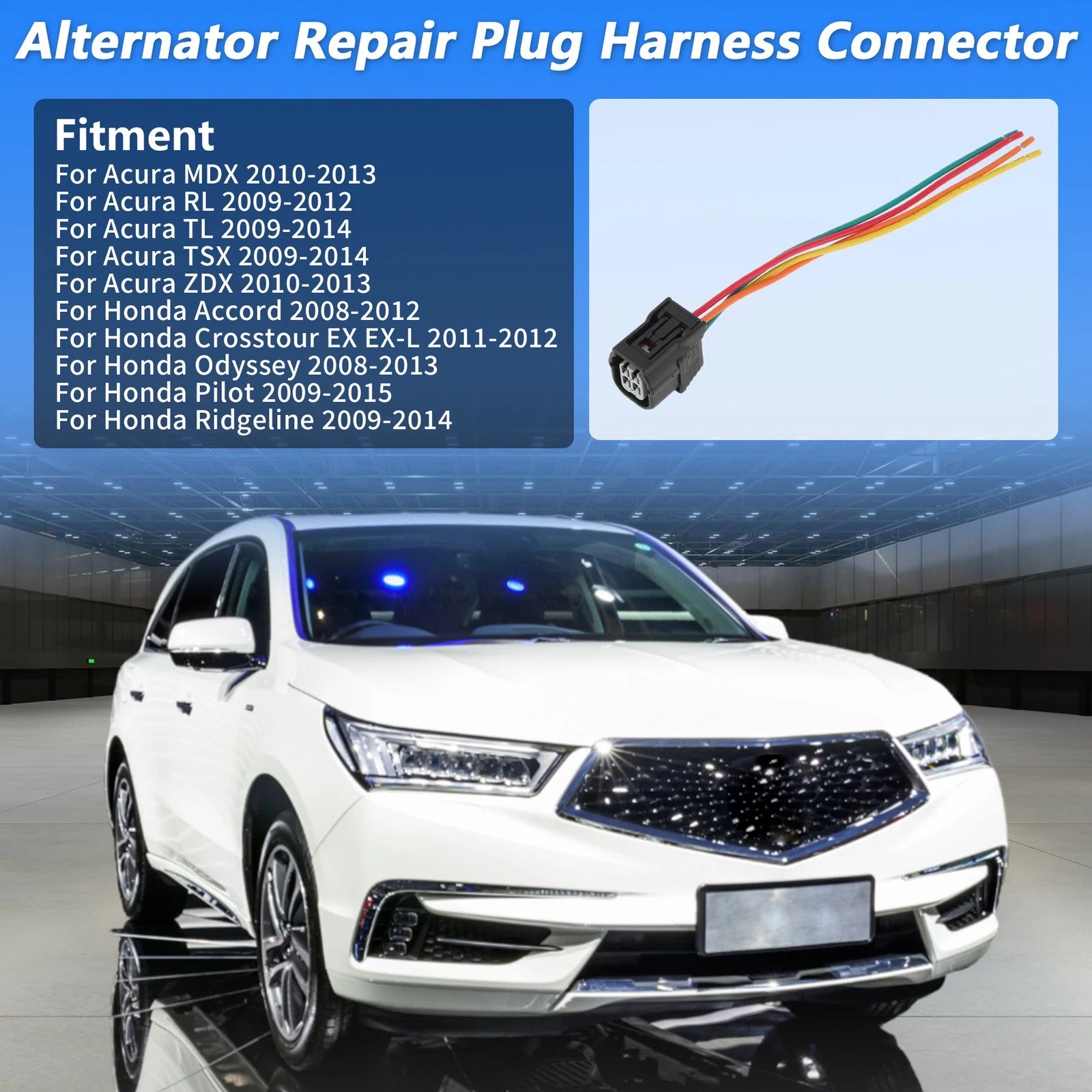 Alternator Repair Plug Harness Connector for Acura ZDX (2010–2013)
