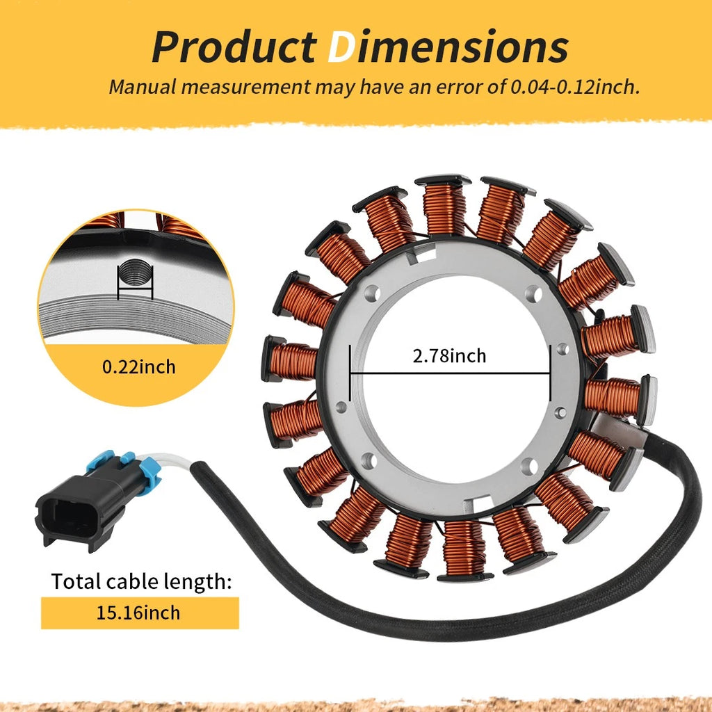 Stator Magneto Charging Coil for Kawasaki KAF400 Mule 610 (2005–2016) 59031-2132