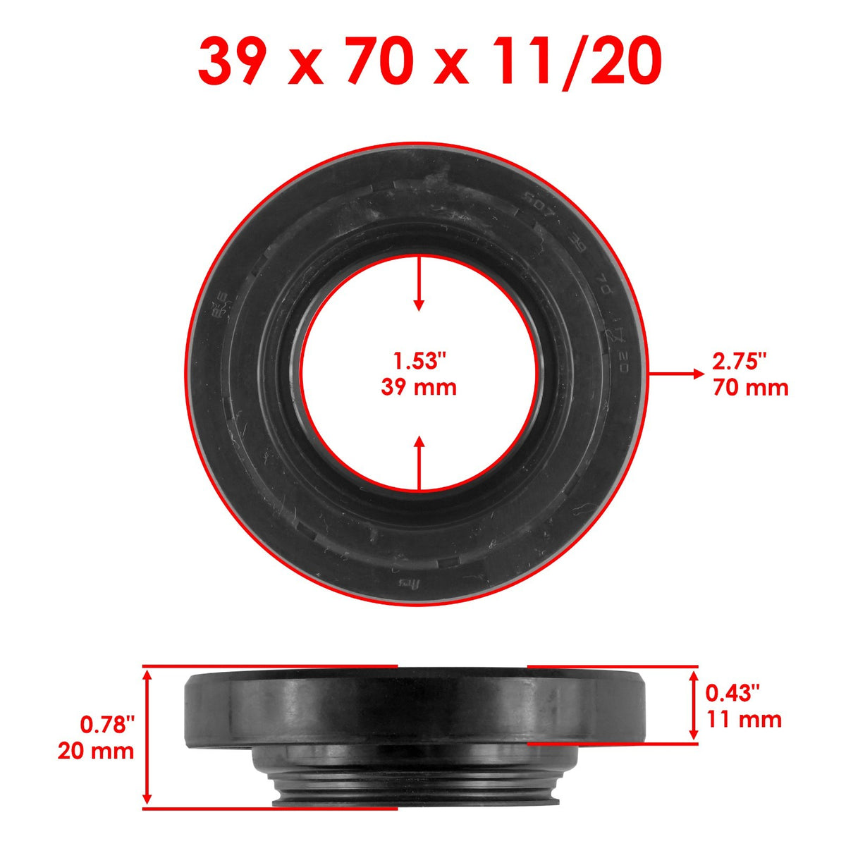Rear Differential Seal and O-Ring Kit for Honda Foreman 500 2WD (2005–2006)