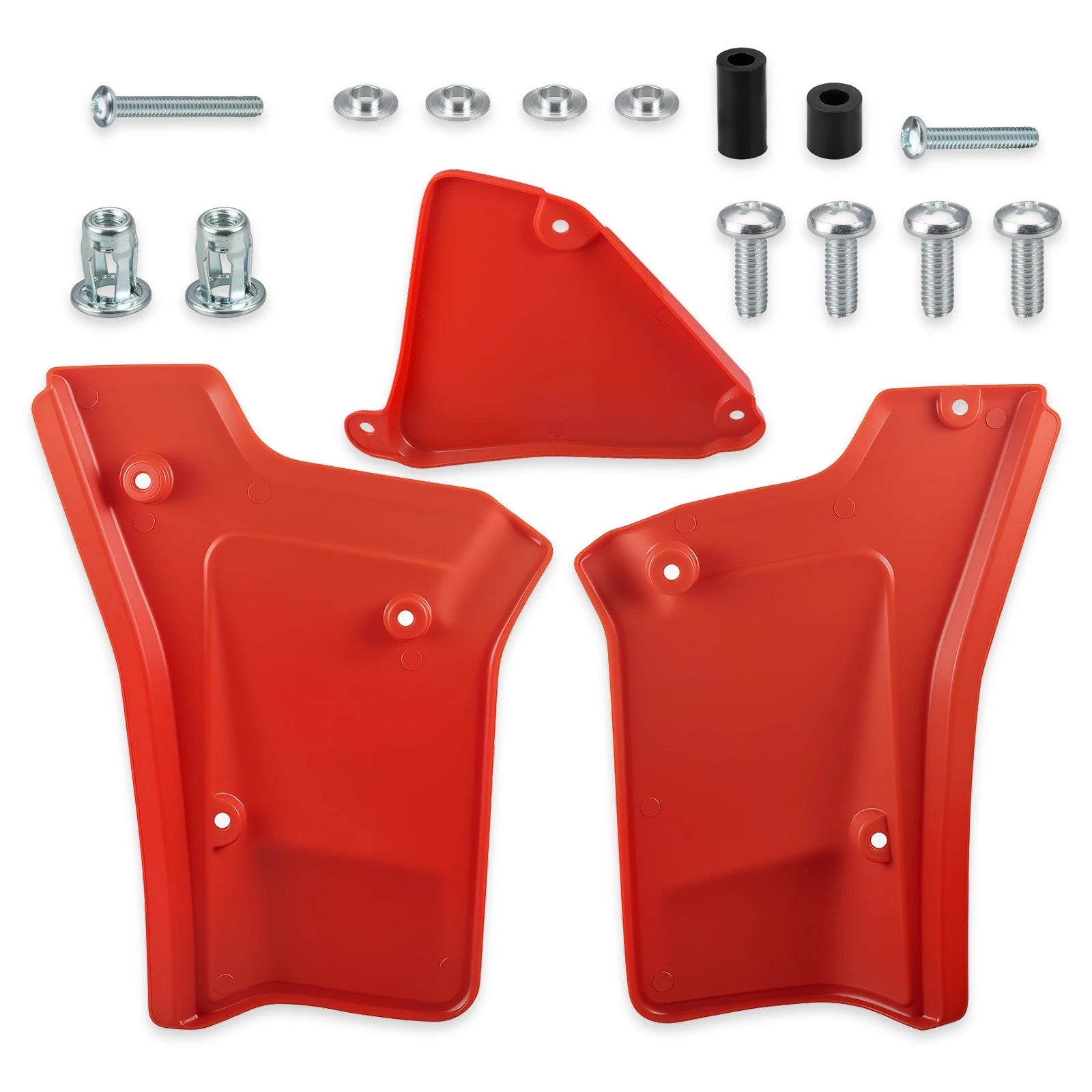 Set of 2 Side Panel Covers for Honda XR200R (1984–2002) XR250R (1984–1985) Red