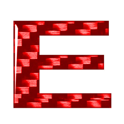 Car Badge Emblem Alphabet Letter E Decal Sticker for Window Door Wall