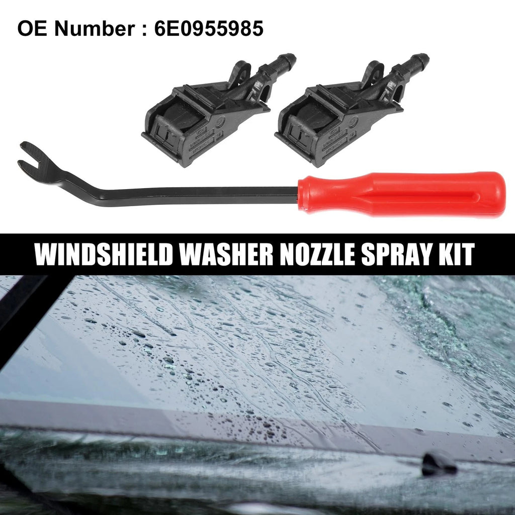 Front Windshield Washer Nozzle Kit (3pcs) for Volkswagen Jetta (1999–2012)