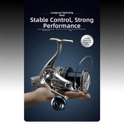 20kg Drag Metal Reel for Smooth Retrieval and Dual Guide Ring Stability