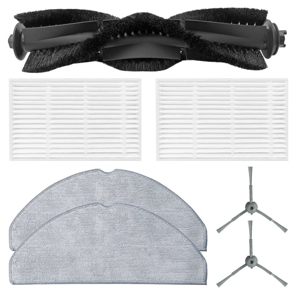 Complete Main Side Brush Filter Mop Cloth Replacement for Haier HSR M3 (2018–2023)