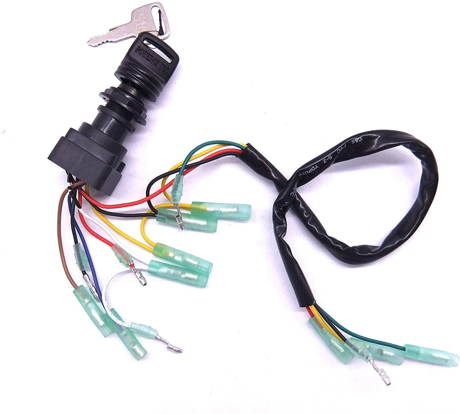 Ignition Switch Key Assembly for Yamaha Outboard Motor Control Box (703-82510-43-00)