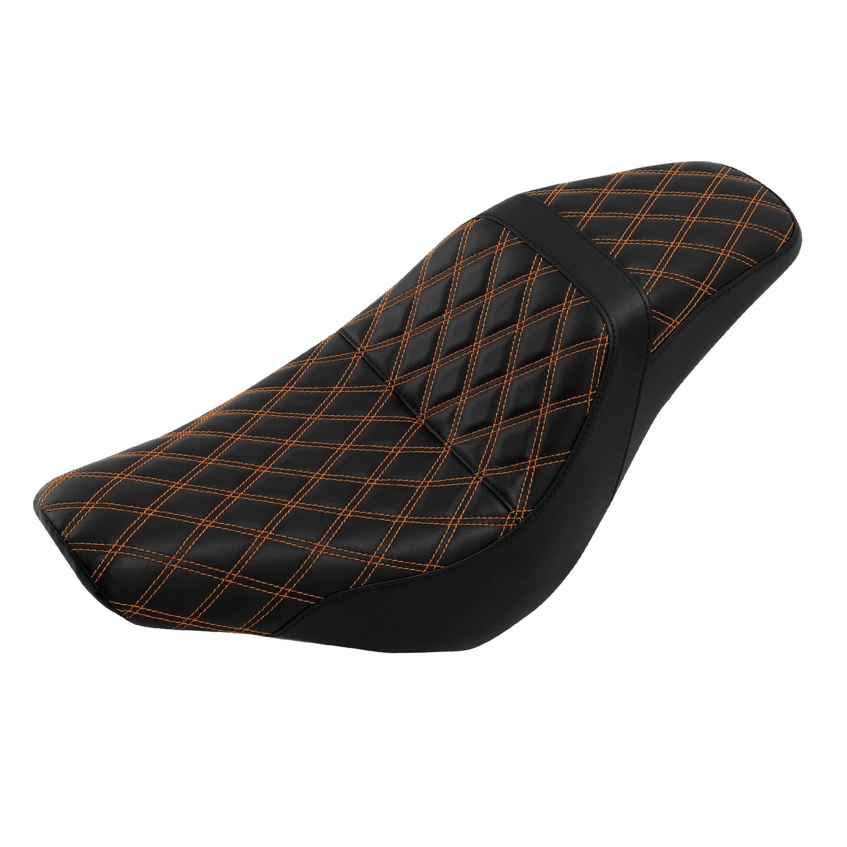 Rider Driver & Passenger Seat for Harley Low Rider FXLR (2018–Present) Black/Orange