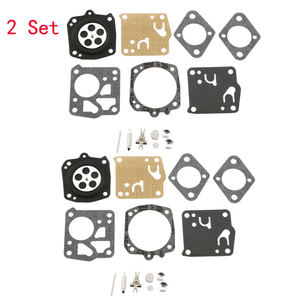 Set of 2 Carburetor Repair Kits for Tillotson Homelite X-12 Super XL (RK-23HS, RK-17HS)