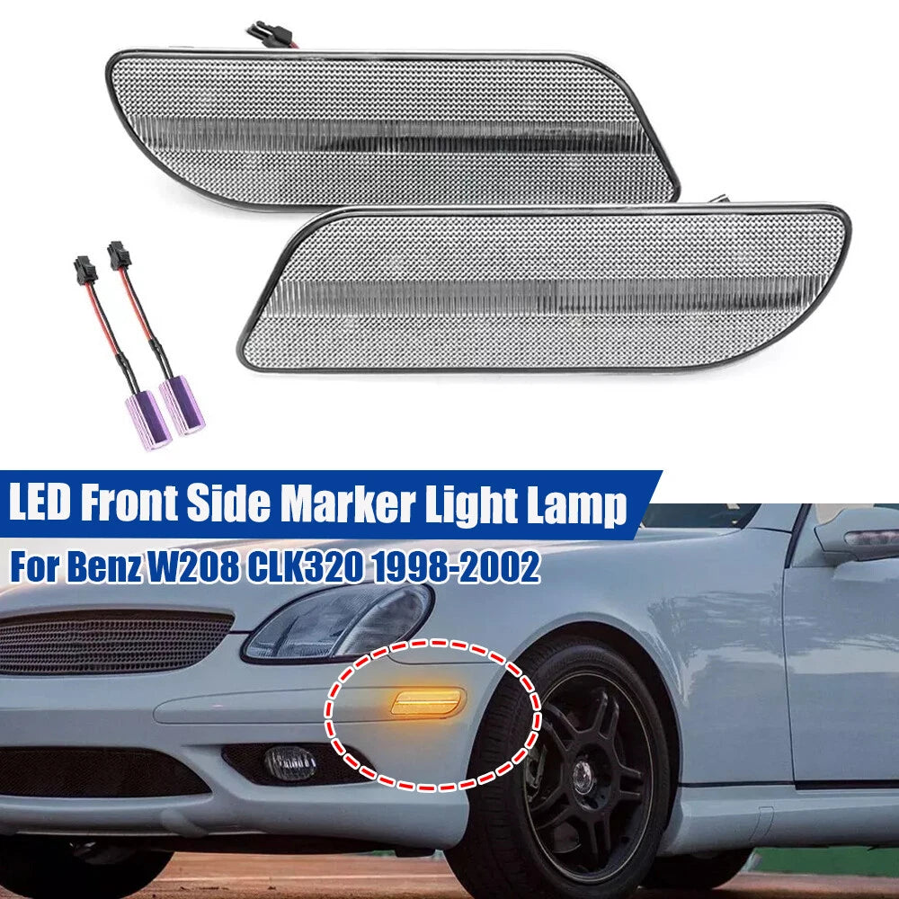 Clear LED Side Marker Light for Mercedes Benz SLK-Class CLK320 (1998–2004)