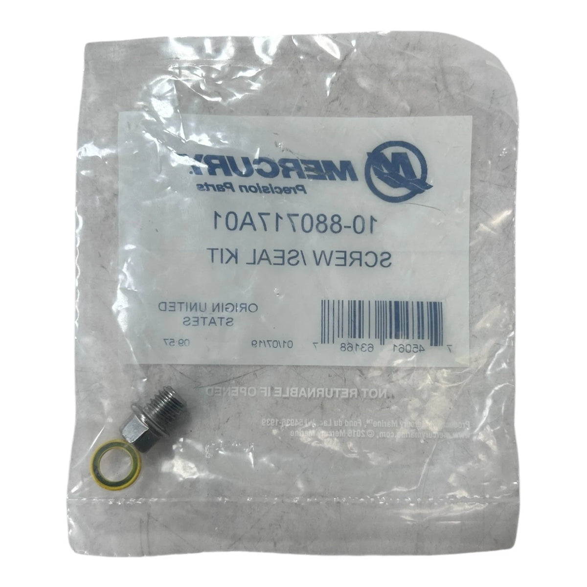 Marine Gear Case Drain Screw Seal Kit for Mercury (10-880717A01)