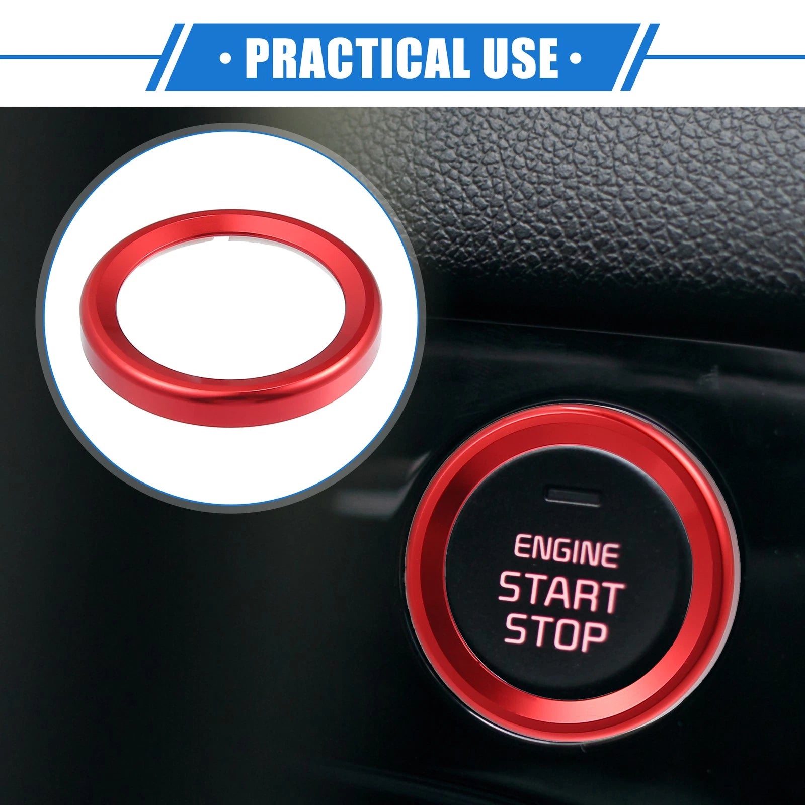 Push Button Cover for Ford Maverick (2022–2023) Red