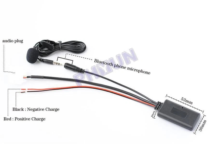 Bluetooth Adapter AUX Audio Cable+Mic For Subaru Outback Legacy 6-disc CD player