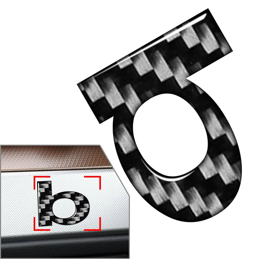 Lowercase Alphabet Letter Decals Stickers for Car Badge Emblem