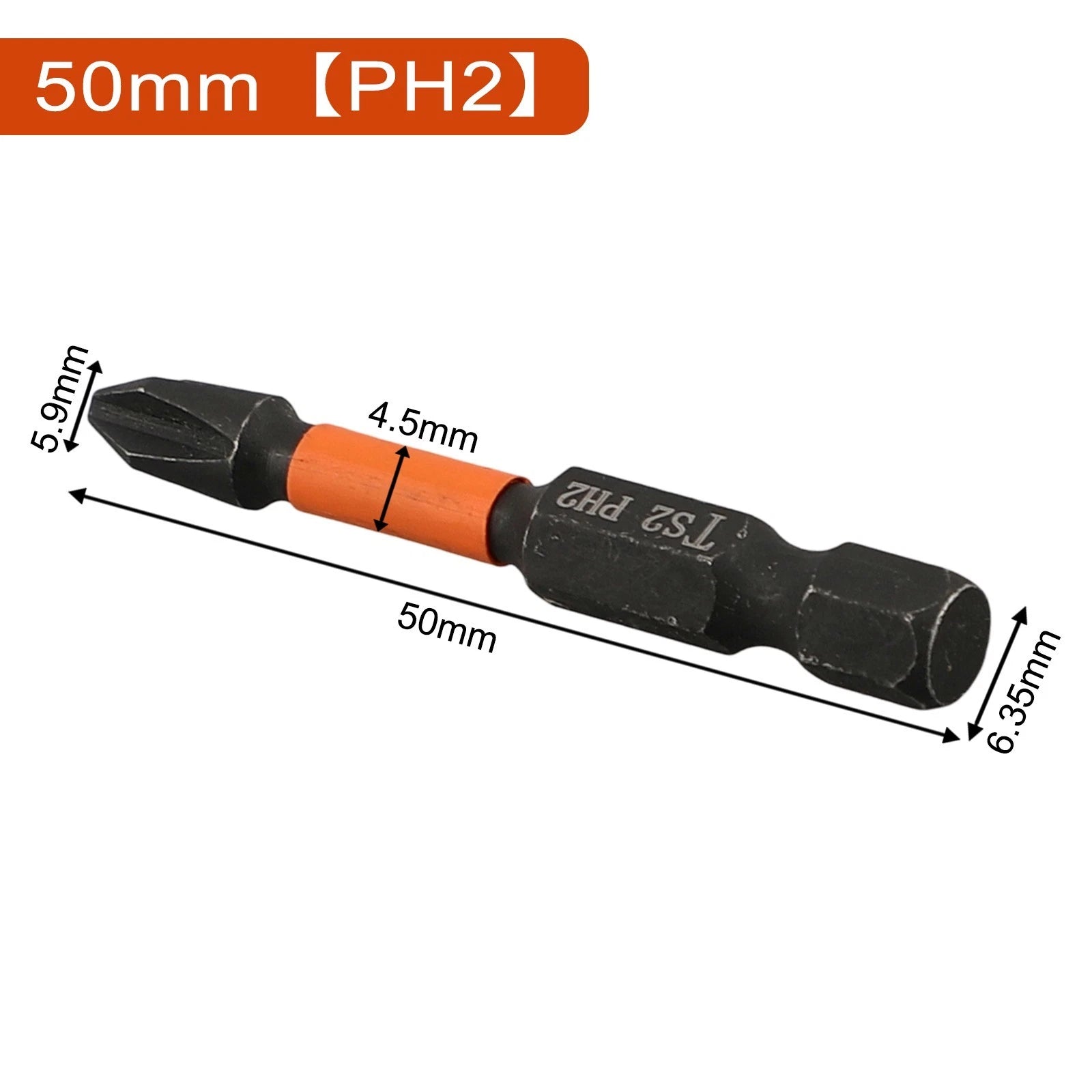 Magnetic Batch Head Electric Screwdriver Bit for Hex Shank (50mm)