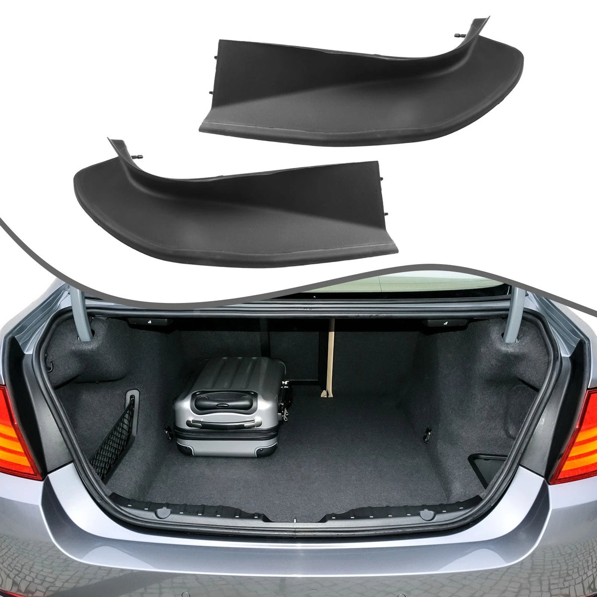 Rear Trunk Rail Drip Trims for BMW 535d 550i 528i (2011–2016)