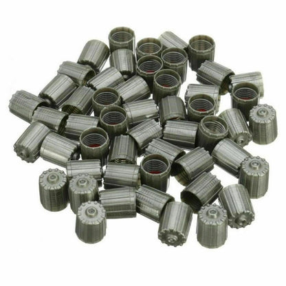 100X Plastic TPMS Tire Valve Stem Cap Cover for Car Truck Motorcycle (N/A)